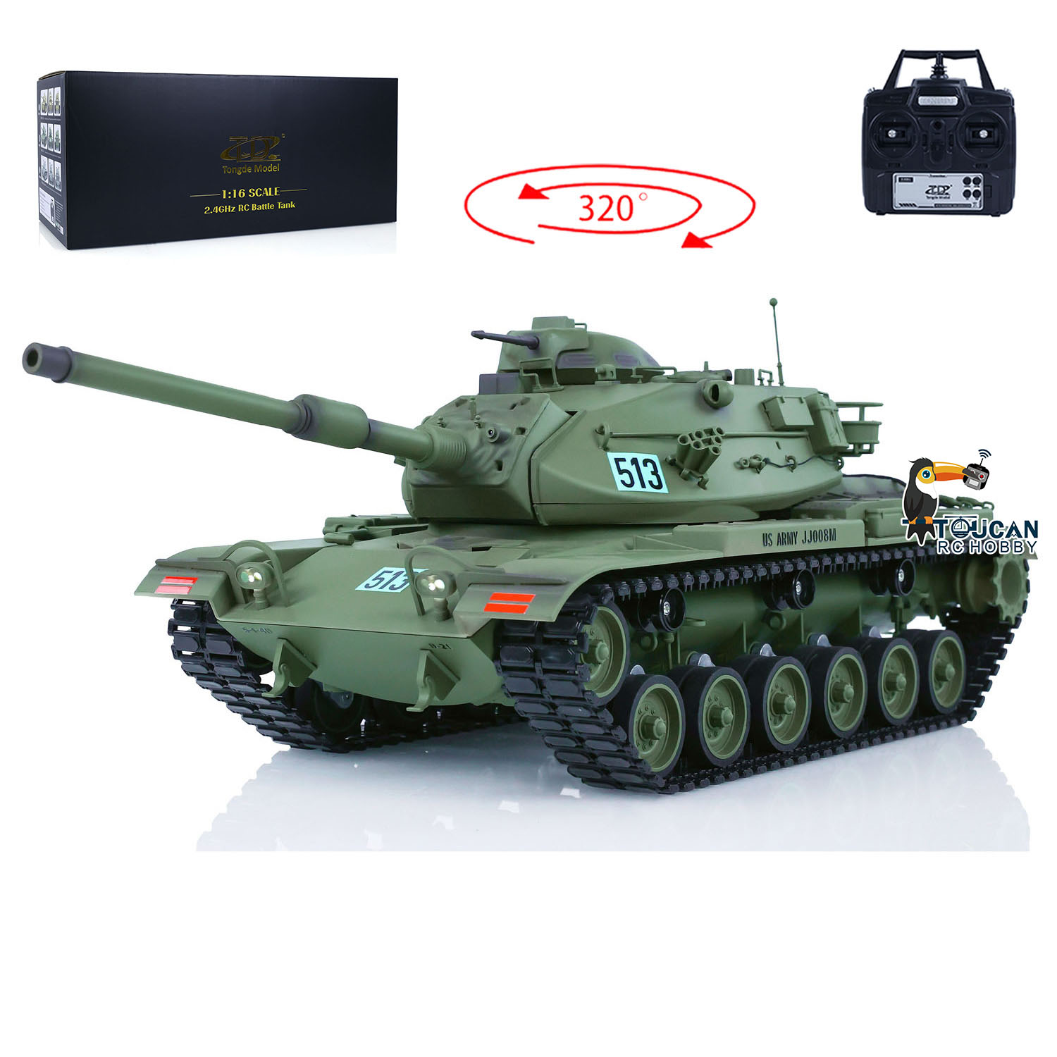 Rc Hobby Tank - TD Model 1/16 USA M60A3 RC