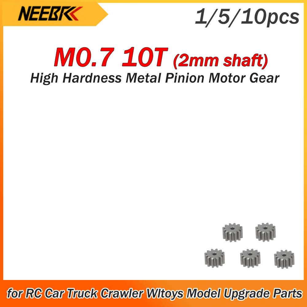 Hobby Quality Rc Cars - 1/5/10pcs M0.7 10T Metal Pinion Motor