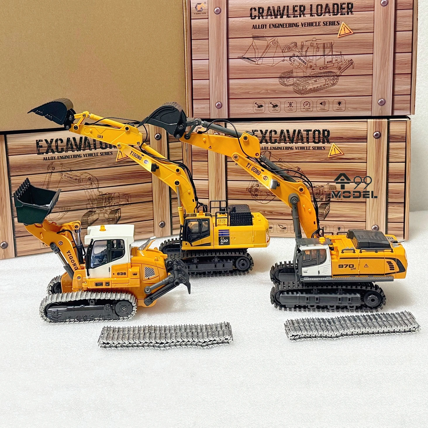 Rc Hobby World - 1/50 970 520 Mini RC Excavator
