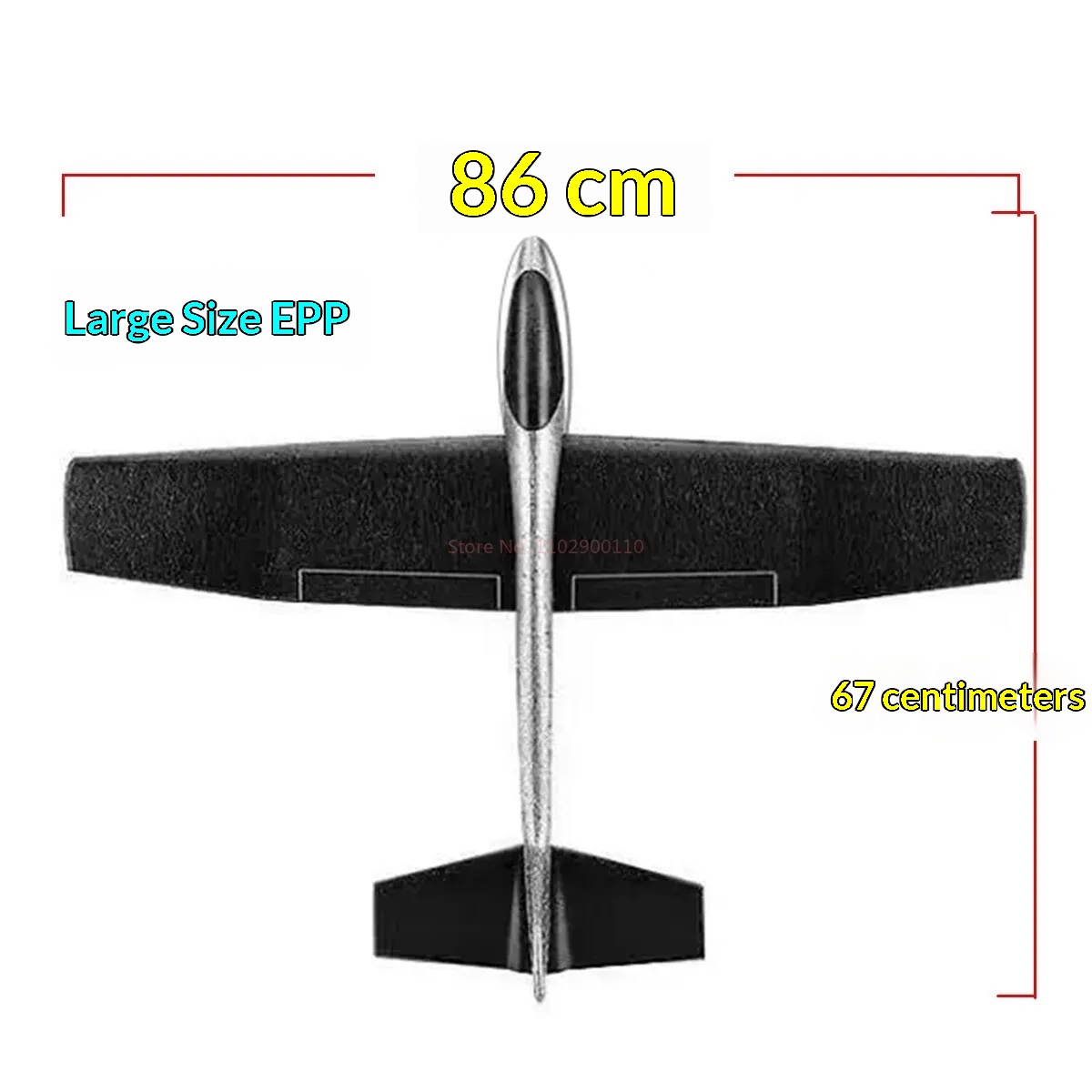 85cm RC Glider Plane for Kids  - Rc Glider Foam Wing บทวิจารณ์และราคา