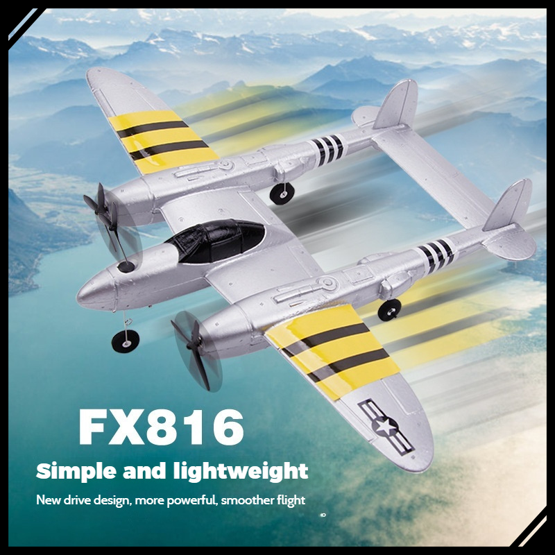 FX816 RC Airplane P38 Fighter  - Rc Glider Foam Wing บทวิจารณ์และราคา