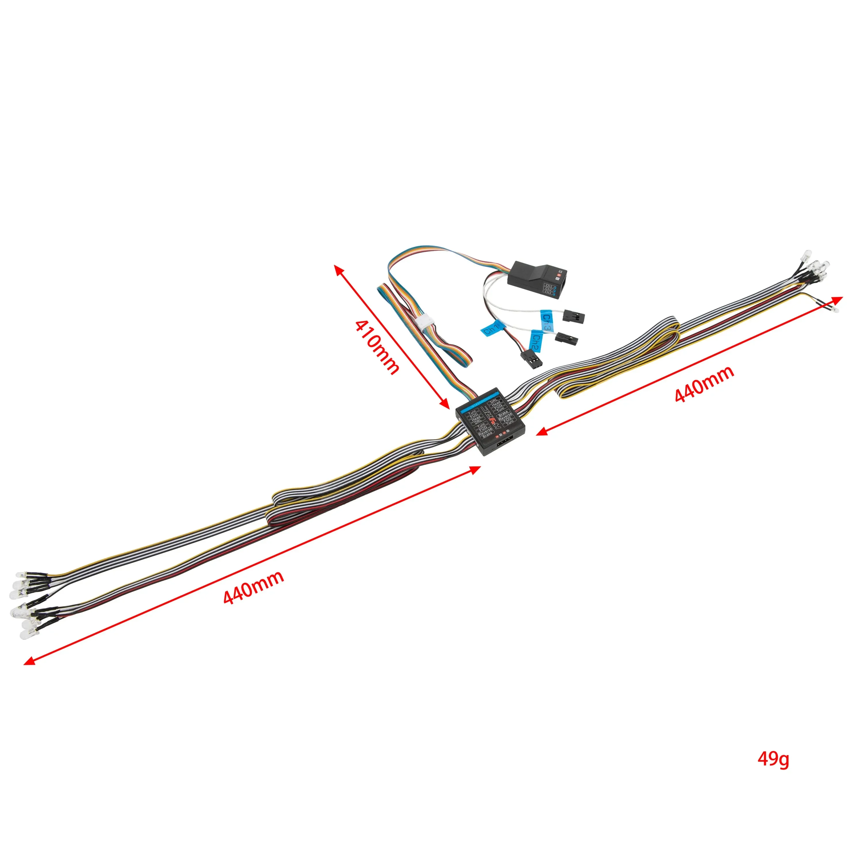 RC Car 1/8 1/10 RC Car 14 LED  - Rc Hobby Wire บทวิจารณ์และราคา