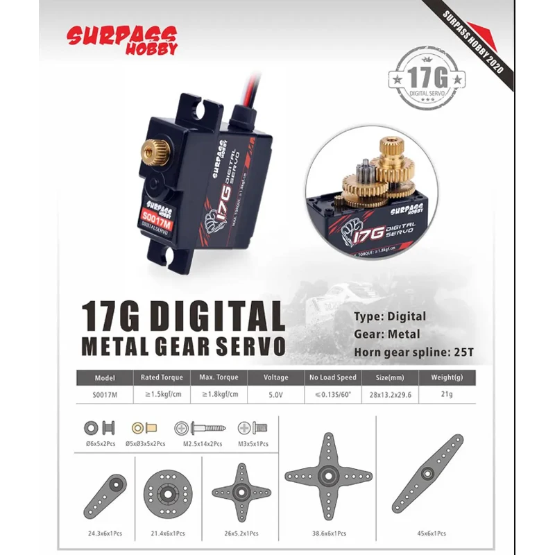 SURPASS Hobby S0017M 17g High  - Hobby Quality Rc Cars บทวิจารณ์และราคา