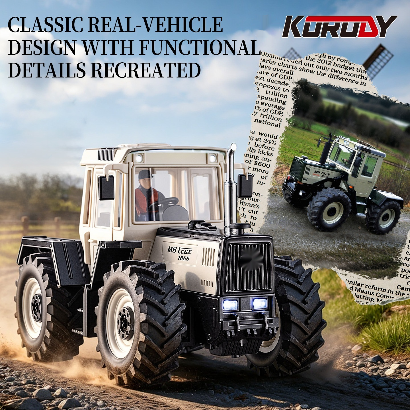 Korody  Licensed Mb Trac 1000  - Rc Hobby Farm บทวิจารณ์และราคา