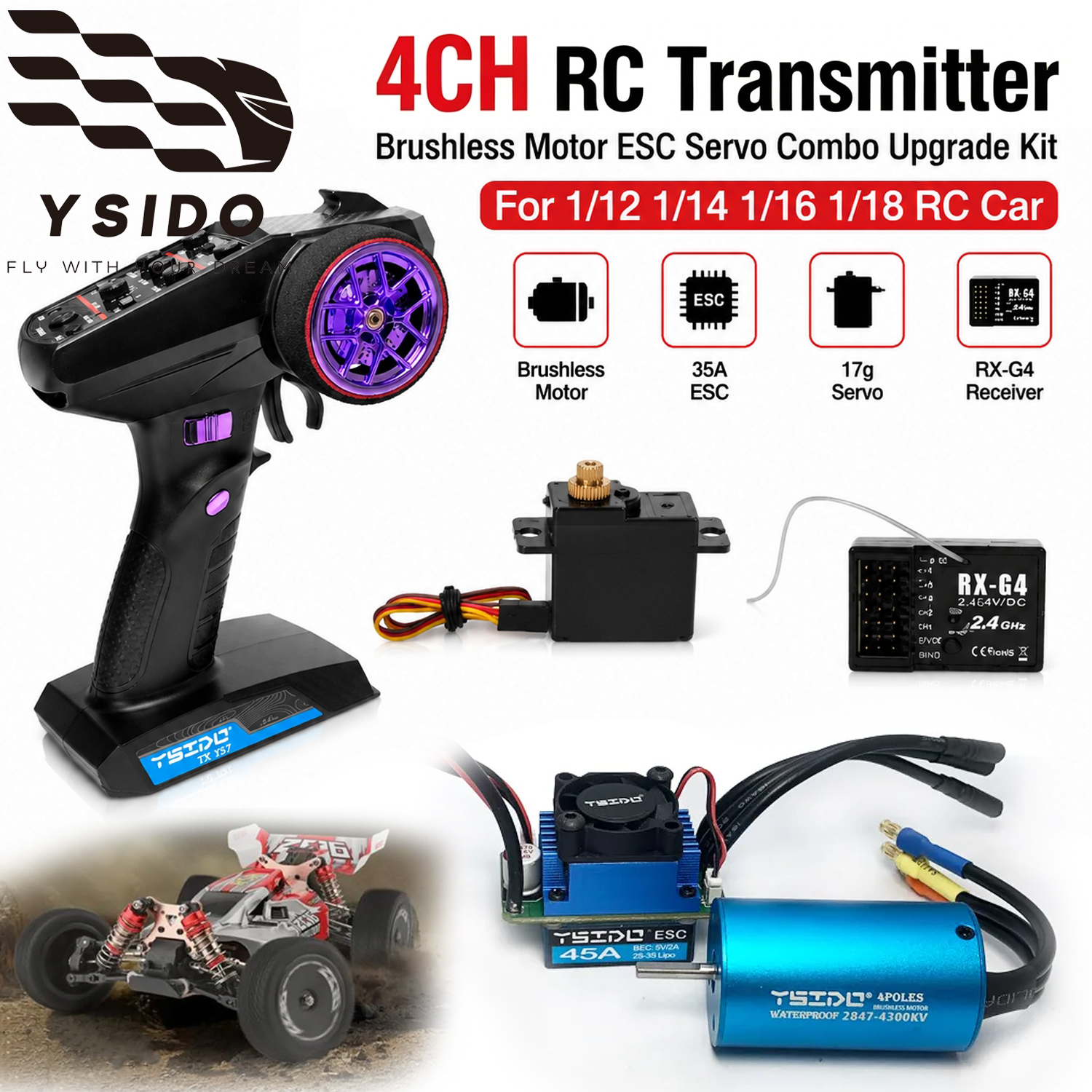 4CH RC Transmitter Brushless M - Rc Remo Hobby บทวิจารณ์และราคา