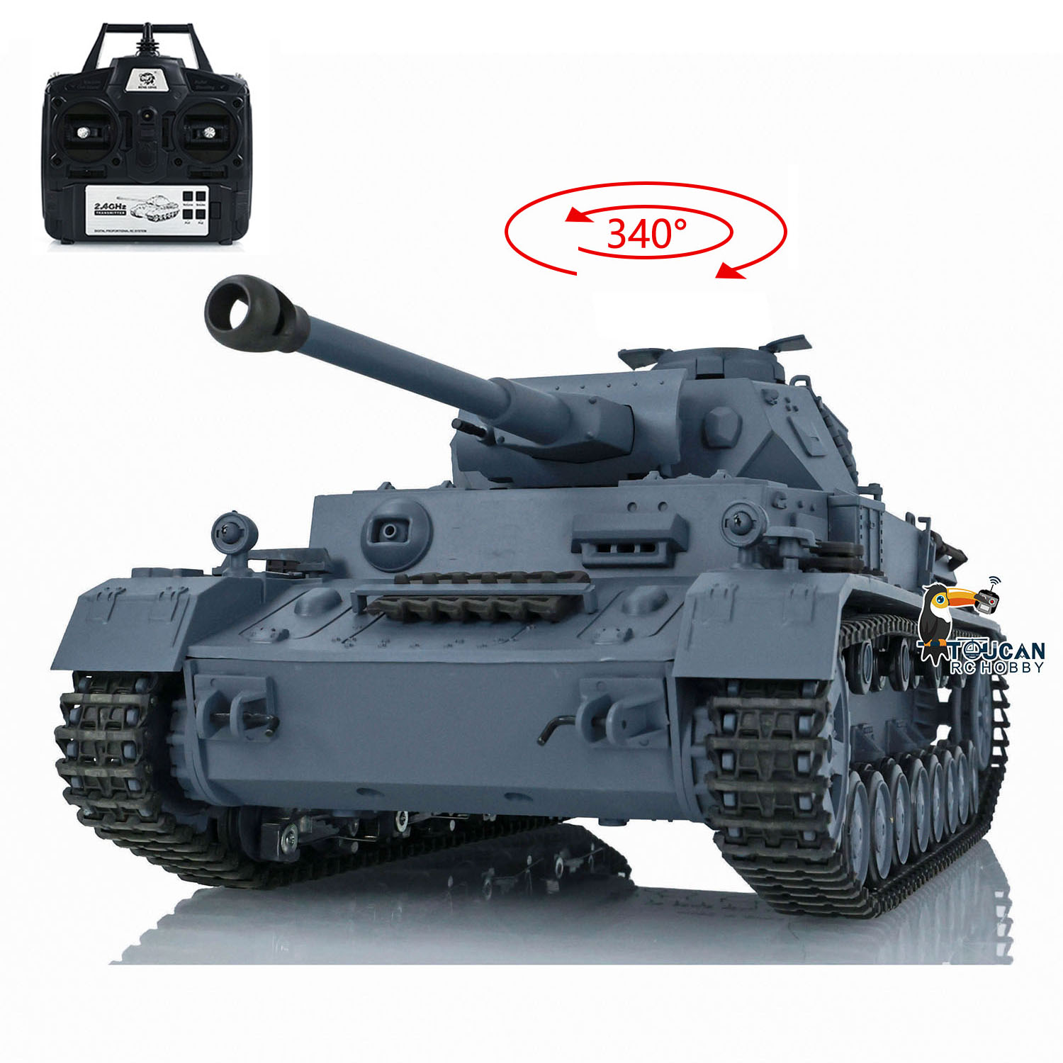 US Stock 1/16 Scale 2.4G HENG  - Rc Hobby Tank บทวิจารณ์และราคา