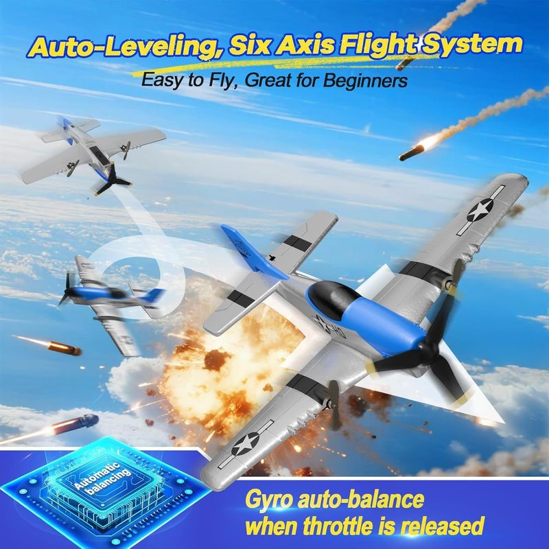 Z63 Rc Fixed Wing Glider P51 M - Rc Glider Foam Wing บทวิจารณ์และราคา