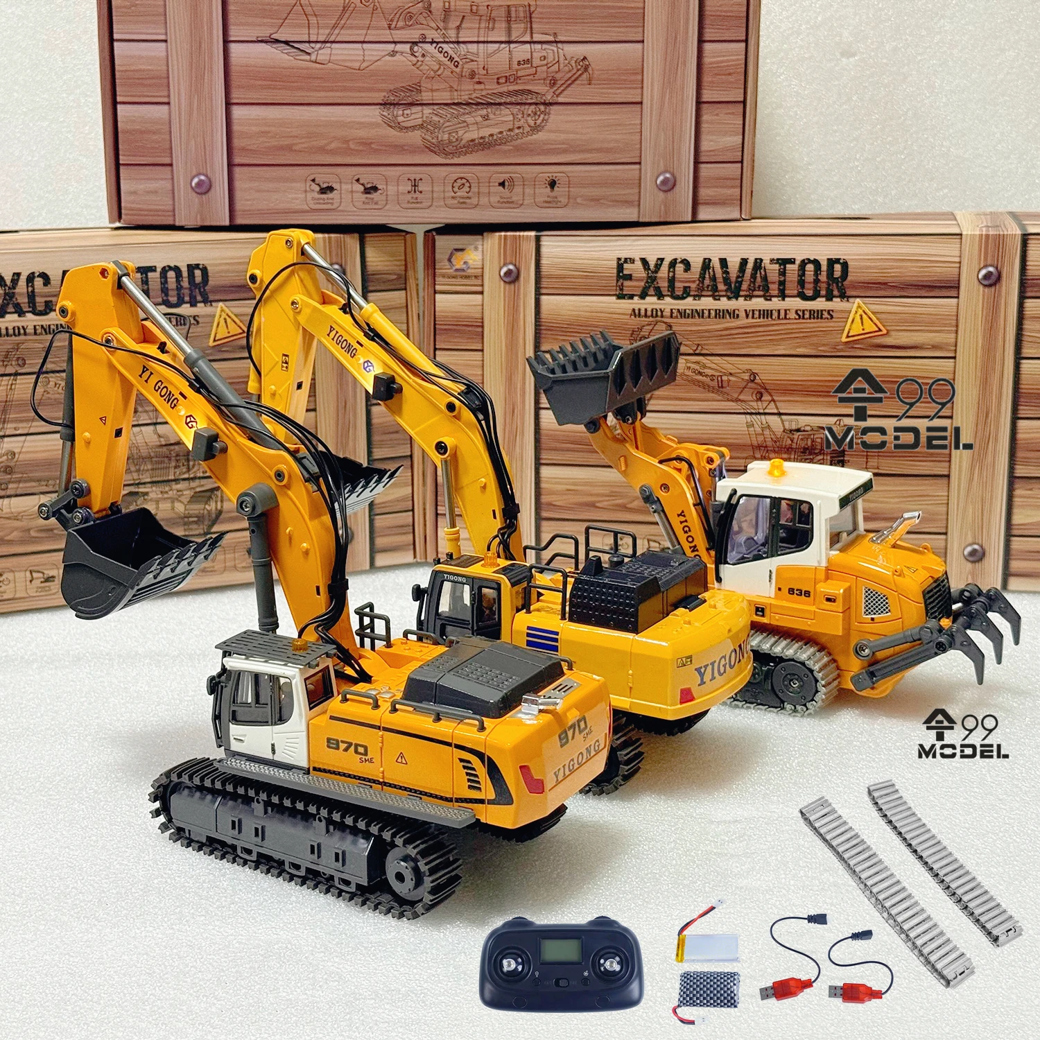 1/50 970 520 Mini RC Excavator - Rc Hobby World บทวิจารณ์และราคา