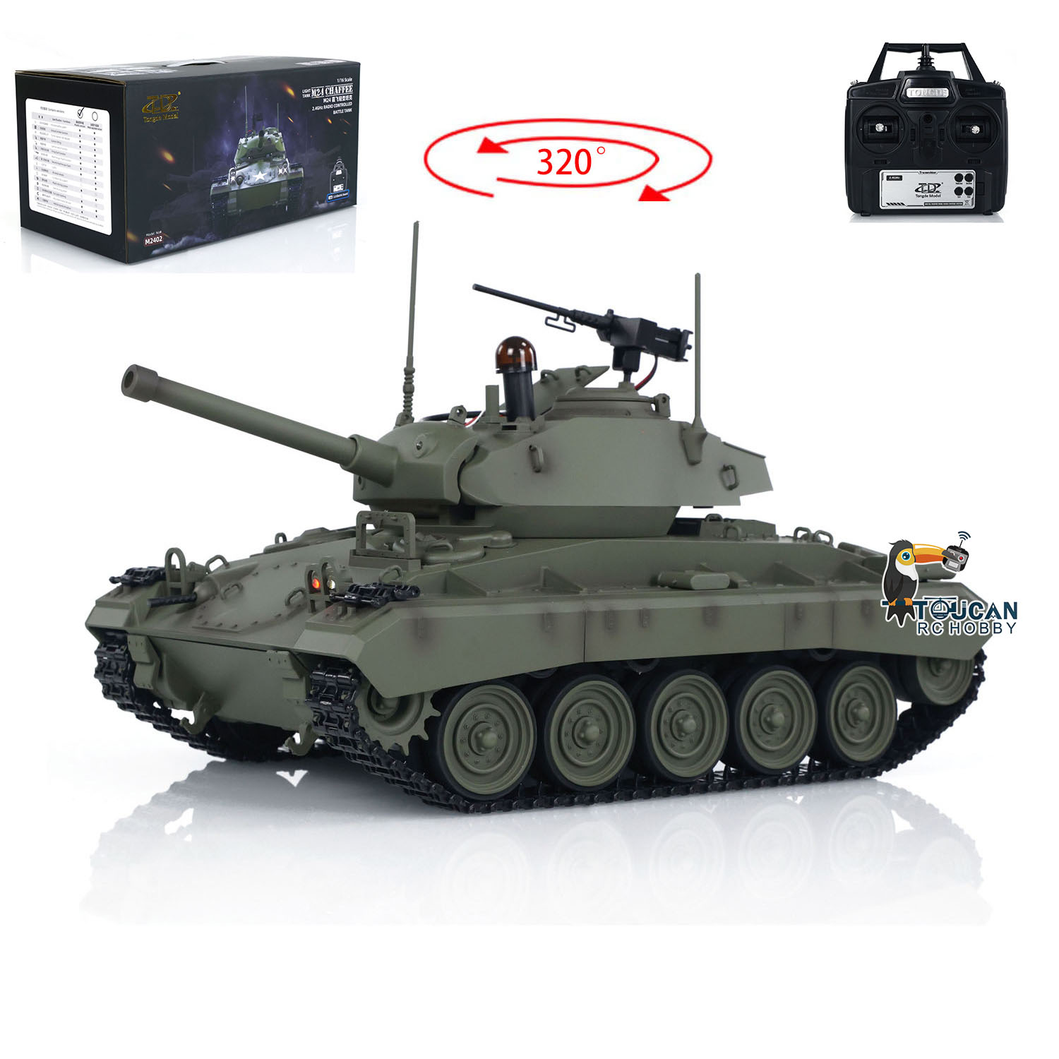 Toys Tongde 1/16 M24 Chaffee R - Rc Hobby Tank บทวิจารณ์และราคา