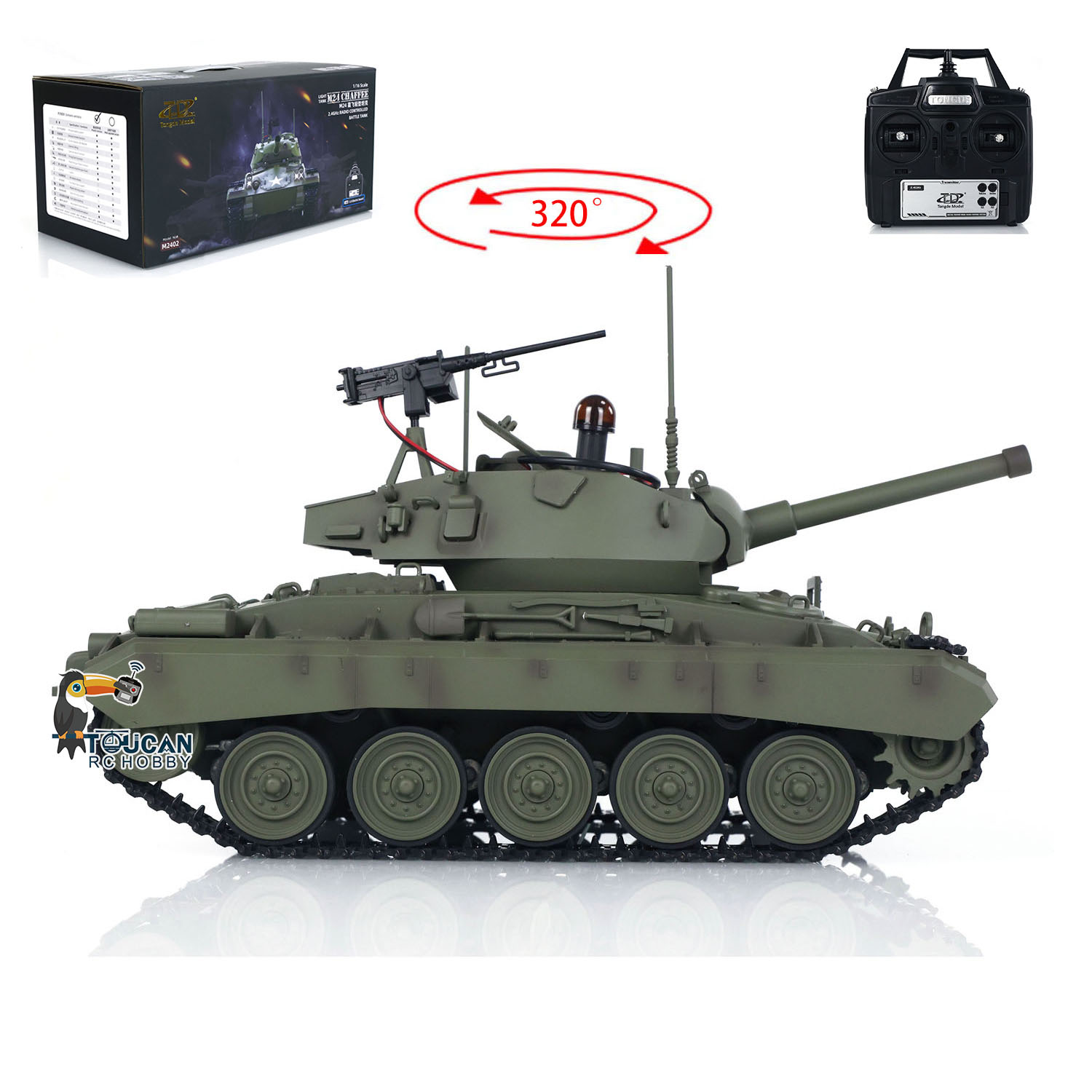 Toys Tongde 1/16 M24 Chaffee R - Rc Hobby Tank บทวิจารณ์และราคา