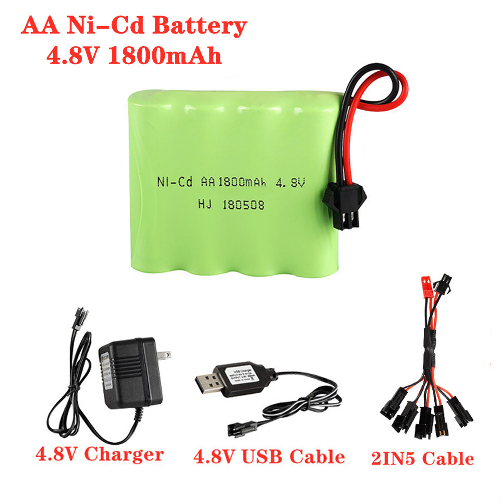 4.8V 1800mAh Ni-Cd AA Battery  - Rc Hobby Tank บทวิจารณ์และราคา